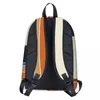 Rucksack Retro Vertikale Streifen Orange Rost Blau Büchertasche Schulter Laptop Rucksack Lässig Reise Kinder Schultasche