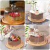 Dinnerware Sets Round Cake Pan Plate Lid Dome Butter Dish Tray Paper Cups Lids Dessert Cloche Cover Display