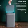 Ny 16L Automatisk sensor Trash Can Electric Touchless Smart Bin Kök Badrum Watertofat Hucket Garbage With Lid Home Wastbasket