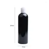 Butelki do przechowywania 18pcs 400 ml pusta biała czarna butelka kosmetyczna z tarczą końcową emulsja opakowań