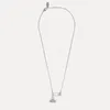 Lanet Pin Zilveren Ketting 40cm Standaard 925 Zilveren Pin Zirkoon Hanger Damesketting Nooit Vervaagt33++3