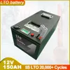 12V 150AH LTO Larger Capacity Lithium Titanate Battery Perfect For Motor Controller Electric Cars Solar System RV Vehicle