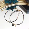 anklets lii ji black spinel 2mmビーズアンクレット243cm手作りボーエファッションジュエリー女性231115