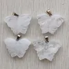 Hängende Halsketten-natürliche weiße gute Kristallqualität schnitzte Schmetterlings-Anhänger für die Schmucksache-Zusätze, die Großhandel 8pcs/lot bilden