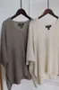womens sweaters Spring and Autumn loro piana V-neck Cashmere Bat Sleeve Sweaters