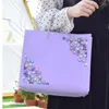 Shopping Bags Cute Girls Transparent PVC Waterproof Reusable Bag Women Eco Travel Handbag Large Capacity Clear Portable Causal