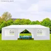 Namioty i schroniska 10'x30 'namiot na zewnątrz z 8 ścianami bocznymi Rovab Wodoodporne baldachim patio Wedding Gazebo White Q231117