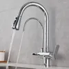 Rubinetti per lavandino del bagno Cucina estraibile 3 in 1 e rubinetto per acqua fredda purificata per la casa