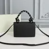 High-end skórzana torebka torebka damskie jedno ramię Crossbody Offss moda marka pleciona lina luksusowa strzałka strzałka mała kwadratowa torba