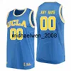 Mich28 UCLA Bruins College basketbalshirt 4 Norman Powell 5 Kevon Looney 14 Zach LaVine 21 Holiday 31 Miller 32 Walton op maat gestikt