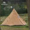 Tentes et abris Nouvelle tente de camping en plein air voyage double face étanche site de camping pyramide poêle à bois indien tente protection contre l'incendie Q231117