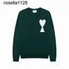 2023New Womens Sweater Designer Felpa Mens Jumper Pull Manica lunga marchio di moda Bussola ricamato amis Cotton Overshirt Pullover maglione da donna da uomo