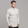 Autumn and winter fashion high collar sweater long sleeve t-shirt men's sports bottoming shirt leisure fitness