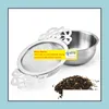 أدوات القهوة من الفولاذ المقاوم للصدأ مع كوب أسفل مقبض مزدوج BK مرشح قابلة لإعادة الاستخدام مصفاة الشاي Teapot zz