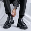 Dress Shoes For Men's Leather Spring Autumn Loose Casual Men Korean Version Simple Soft Soled Business