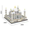 Blocs MOC 4036 pièces ville Mini briques Taj Mahal Architecture de renommée mondiale Micro modèle Inde construction ensembles créatifs enfants jouets 231114