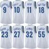 Printed Man Youth Basketball City Mike Conley Jersey 10 Shake Milton 18 Troy Brown Jr 23 Jaden McDaniels 3 Luka Garza 55 Association Icon Navy Blue White Black Green