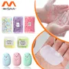 New Travel Soap Paper Washing Hand Soap Papers Cleaning Soap Sheets Disposable Box Soap Portable Mini Paper Soap For Camping Hiking