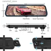 Car DVRs E-ACE 2K Car DVR Mirror 10 Inch Car Video Recorder 1080P Rearview Camera Support GPS Night Vision Auto Record Dashcam Dual Lens Q231115