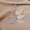 Backs Earrings 1Pc Chic Elf Ear Cuff Hollowed Zircon Cosplay Fairy Earring Clips For Women Girls Wedding Jewelry Gifts