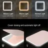 Compact Mirrors USB Led Makeup Mirrors With Lights Pink 360 Portable Foldable Smart Travel Make Up Tabletop Mirror Cosmetic Vanity Miroir 231102