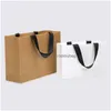 Enrole de presente sacola de papel de Kraft White Kraft de alta qualidade com manuseio de sapatos de pano de moda de moda lx2976 Deli Deli DHCL7