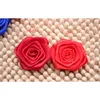 Accessoires pour cheveux 100pcslot 55CM Satin Rosette Fleurs Ruban Rose Femmes Filles fleurs en tissu pour bandeaux décorations de cheveux 231114