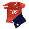 23 24 Lille Kids Kit Camisetas de fútbol FONTE BAMBA J.DAVID CABELLA A. OUNAS ANGEL ANDRE Local Visitante Tercera camiseta de fútbol Uniformes de manga corta