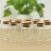 Storage Bottles 12 Pcs/lot 25 37 70mm 50ml Little Glass Jar Bottle Corks Spice Spicy Candy Containers Vial Stopper