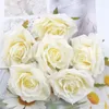 Fleurs décoratives 20 pièces 7cm, têtes de roses en soie Rose de haute qualité pour décoration de mariage maison, fausse couronne de bricolage, fournitures de Scrapbook