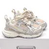 Paris 3XL Runner 10s Enfants Baskets Classiques Triple S Designer Multicolore Beige Noir Argent Garçons Filles Sports Casual Chaussures Taille 26-37