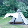 Tält och skyddsrum utomhus camping indiskt tält Teepee 3-5 Person Vindbeständig camping CAMOPY Nytt Pergola Tower Tent Q231117