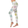 Pantaloni da donna Leggings leggings Pack Pasqua Day for Women Stampare High Waist Yoga Spazzati da donna Lunghezza del ginocchio