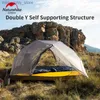 Tents and Shelters Naturehike Mongar 2 Tent 15D/20D Nylon Professional Outdoor Waterproof Camping Tent 2KG Ultralight Travel Tent with PU4000MM Mat Q231115