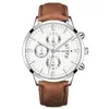 Andere Uhren Luxus Mode Herren Militär Sportuhren Männlich Braun Leder Quarz Armbanduhr Männer Business Casual Uhr Relogio Masculino 231114