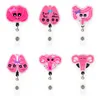 10 Pcs/Lot Fashion Key Rings Office Supply Medical Series Acrylic Mix Style Nurse Badge Reel Brain Lung Uteru Shape For Doctors Work Accessories