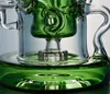 Bernstein Unquie Fab Egg Recyler Glas Wasser Bongs 14,4 MM Banger Glas Becher Bong Inline perc Rauchen Shisha