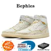 OG Jumpman 1 Chaussures de basket-ball Hommes Femmes Classique Cuir Verni High Sports Jumpman 1S Basket Baskets Reverse Moka Palomino Low Plate-forme Causal Designer Chaussure