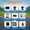 Araba DVR 3 inç Motosiklet GPS 1080P Dashcam WiFi Su Geçirmez Çift Lens Motosiklet Kara Kutu Gece Görme Video Kaydedi Cam Q231115