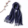 Scarves Scarf Hat Multicolo Super Soft Autumn And Winter Thick Wool Shawl Dual Use Navy Blue Women Bikini Top