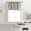 Curtain 1 Panel Short Tier Drapes For Kitchen Dinning Room Bathroom Bedroom Living Window Home Decor Small Cafe