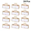 Bols 24pcs Table Nom Place Cartes Mariage Party Favor Decor Cut Design - Taille Large (Beige Doré)