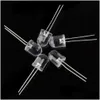 Diode Wholesale New 10Mm Traviolet Uv Led Tra Bright 35 Degree 400-405Nm Hi Power Purple 100Pcs/Lot Drop Delivery Office School Busine Dhtp6