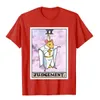 Men's T-Shirts Dorime Rat Judgement Tarot Card Funny Meme Fashionable Mens T Shirts Cotton Tops Shirts Fitness Tight 230414