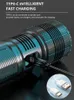 Torches 12000000LM Most Powerful 1000W High Power Super Bright Led Tactical Flashlights 18650 Battery Waterproof Emergency Spotlights Q231130