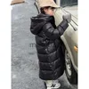 Para baixo casaco crianças meninas inverno quente engrossado jaquetas para baixo longo casaco jaqueta outwear 5-12 anos bebê crianças roupas q87 j231115