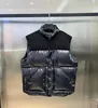 Winter Down Vest Men's Patchwork Stand-up Collar Waistcoat Winter Warm Sleeveless Vests