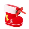 Julekorationer Red Snowflake Boots Holder For Gifts Home Decoration 2023 Year Xmas Kids Candy Story Pås arrangörer Santa Sacks