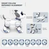 Electricrc Animals Funny RC Robot Electronic Dog Stunt Voice Command Programmerbar TouchSense Music Song for Children's Toys 231114