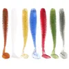 Angelhaken 10 teile / los Weiche Köder Silikonwürmer Köder 5 cm 6 cm 7,5 cm Jigging Wobbler Künstliche Swimbaits für Bass Carp Tackle 231115